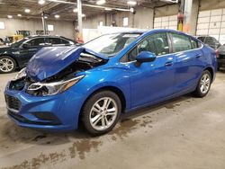 Salvage cars for sale from Copart Blaine, MN: 2017 Chevrolet Cruze LT