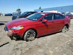 Salvage cars for sale at Woodhaven, MI auction: 2020 Ford Fusion SE