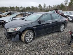 Salvage cars for sale at Windham, ME auction: 2013 Honda Accord EXL