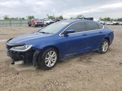 Salvage cars for sale at Kansas City, KS auction: 2015 Chrysler 200 Limited