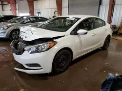 Salvage cars for sale at Lansing, MI auction: 2016 KIA Forte LX
