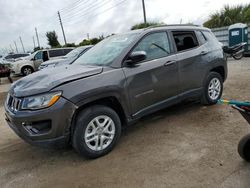 Salvage cars for sale from Copart Miami, FL: 2018 Jeep Compass Sport