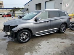 Salvage cars for sale at New Orleans, LA auction: 2017 Infiniti QX60
