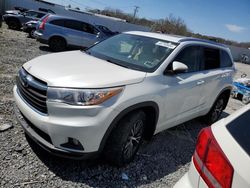 Salvage cars for sale at Albany, NY auction: 2016 Toyota Highlander XLE