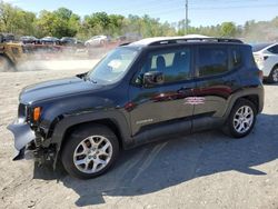 Salvage cars for sale from Copart Waldorf, MD: 2016 Jeep Renegade Latitude