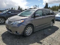 Salvage cars for sale from Copart Graham, WA: 2011 Toyota Sienna XLE