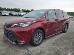 Toyota Sienna XLE salvage cars for sale: 2022 Toyota Sienna XLE