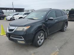 Salvage cars for sale from Copart Grand Prairie, TX: 2011 Acura MDX
