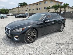 Salvage cars for sale at Opa Locka, FL auction: 2019 Infiniti Q50 Luxe