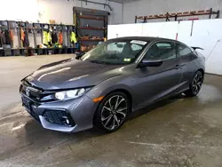 Salvage cars for sale at Candia, NH auction: 2018 Honda Civic SI