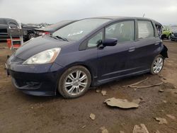 Honda salvage cars for sale: 2009 Honda FIT Sport