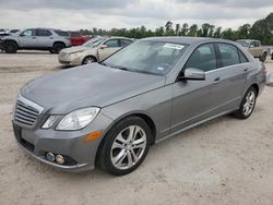 Salvage cars for sale from Copart Houston, TX: 2011 Mercedes-Benz E 350 4matic