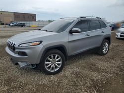 Salvage cars for sale from Copart Kansas City, KS: 2015 Jeep Cherokee Limited