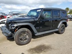Salvage cars for sale from Copart San Diego, CA: 2022 Jeep Wrangler Unlimited Sport