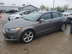 Salvage cars for sale at Pekin, IL auction: 2014 Ford Fusion SE