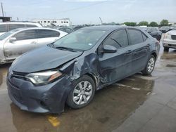 Salvage cars for sale at Grand Prairie, TX auction: 2015 Toyota Corolla L