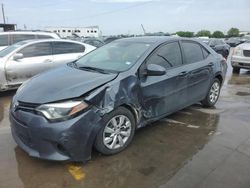 2015 Toyota Corolla L en venta en Grand Prairie, TX