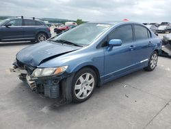 Salvage cars for sale at Grand Prairie, TX auction: 2010 Honda Civic LX