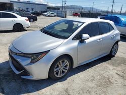 Salvage cars for sale from Copart Sun Valley, CA: 2019 Toyota Corolla SE