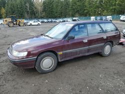 Subaru Legacy L salvage cars for sale: 1993 Subaru Legacy L