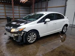 Salvage cars for sale from Copart Bowmanville, ON: 2012 Honda Civic LX