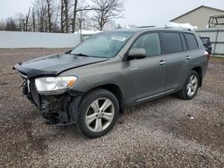 Salvage cars for sale from Copart Central Square, NY: 2008 Toyota Highlander Limited