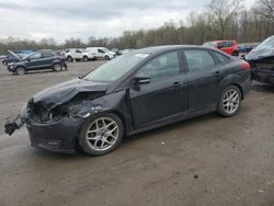Salvage cars for sale from Copart Ellwood City, PA: 2015 Ford Focus SE