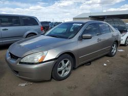 Salvage cars for sale from Copart Brighton, CO: 2003 Honda Accord EX