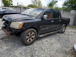 Salvage cars for sale from Copart Opa Locka, FL: 2006 Nissan Titan XE