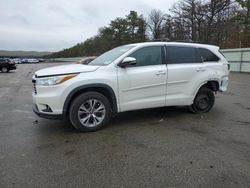 Salvage cars for sale at Brookhaven, NY auction: 2016 Toyota Highlander LE