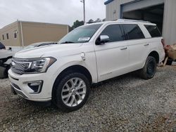 Salvage cars for sale at Ellenwood, GA auction: 2018 Ford Expedition Platinum