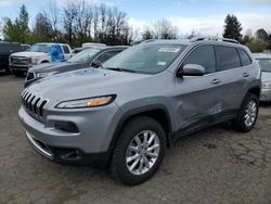 Salvage cars for sale at Portland, OR auction: 2017 Jeep Cherokee Limited