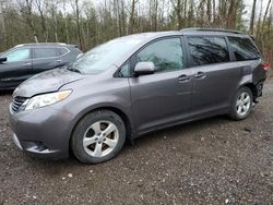 Salvage cars for sale from Copart Bowmanville, ON: 2011 Toyota Sienna LE