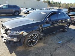 Salvage cars for sale at Exeter, RI auction: 2019 Honda Accord Sport