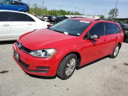 Salvage cars for sale from Copart Cahokia Heights, IL: 2015 Volkswagen Golf Sportwagen S