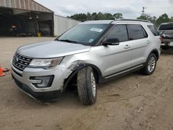 Salvage cars for sale at Greenwell Springs, LA auction: 2017 Ford Explorer XLT