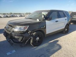 Salvage cars for sale at San Antonio, TX auction: 2018 Ford Explorer Police Interceptor