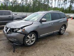 Salvage cars for sale at Harleyville, SC auction: 2016 Nissan Pathfinder S