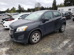 Salvage cars for sale from Copart Graham, WA: 2015 Chevrolet Trax LS