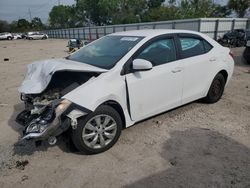 2014 Toyota Corolla L en venta en Riverview, FL