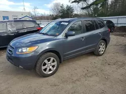 Salvage cars for sale from Copart Lyman, ME: 2009 Hyundai Santa FE SE