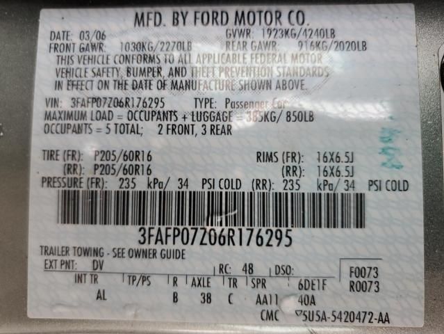 2006 Ford Fusion SE