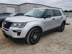 Salvage cars for sale from Copart New Braunfels, TX: 2019 Ford Explorer Sport
