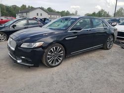 Vehiculos salvage en venta de Copart York Haven, PA: 2017 Lincoln Continental Select