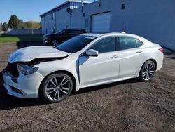 Salvage cars for sale at Bowmanville, ON auction: 2019 Acura TLX Advance