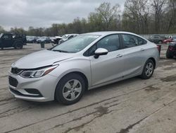 Salvage cars for sale from Copart Ellwood City, PA: 2017 Chevrolet Cruze LS