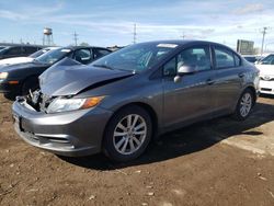 Salvage cars for sale at Chicago Heights, IL auction: 2012 Honda Civic EXL