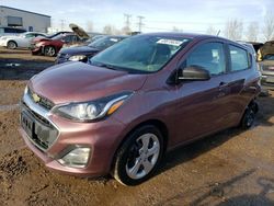 Salvage cars for sale from Copart Elgin, IL: 2019 Chevrolet Spark LS
