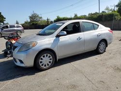 Salvage cars for sale at San Martin, CA auction: 2012 Nissan Versa S