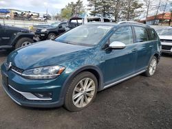 Salvage cars for sale at New Britain, CT auction: 2019 Volkswagen Golf Alltrack S